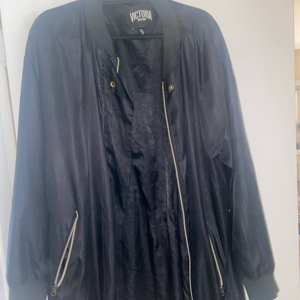 Longline bomber jacket